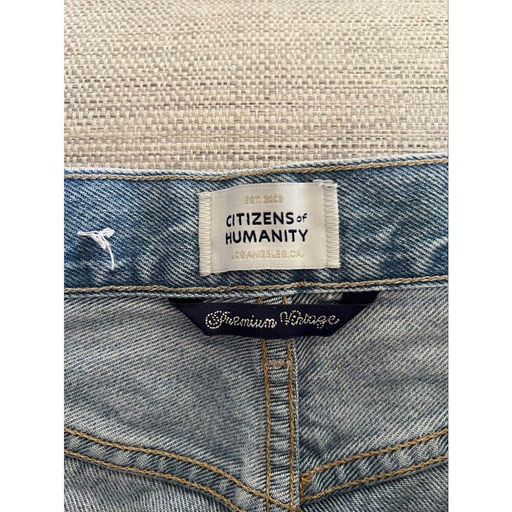 Citizens of Humanity Dahlia Bow Leg Size 26 Light Wash Jeans Cropped - Picture 6 of 10